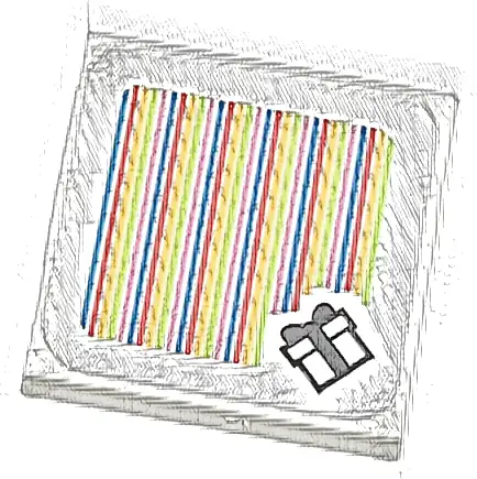 Tile 2 x 2 with Super Mario Scanner Code Gift Box Pattern (Sticker) - Set 71403