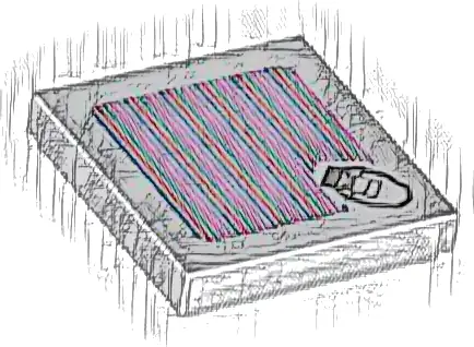 Tile 2 x 2 with Super Mario Scanner Code Cranky Kong Pattern (Sticker) - Set 71424