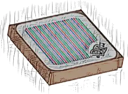 Tile 2 x 2 with Super Mario Scanner Code 'DK' and Music Notes Pattern (Sticker) - Set 71424