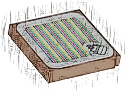 Tile 2 x 2 with Super Mario Scanner Code Donkey Kong Pattern (Sticker) - Set 71424