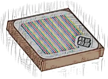 Tile 2 x 2 with Super Mario Scanner Code Conga Drums Pattern (Sticker) - Set 71424