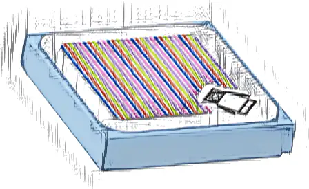 Tile 2 x 2 with Super Mario Scanner Code Penguin Pattern (Sticker) - Set 71430