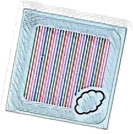 Tile 2 x 2 with Super Mario Scanner Code Cloud Pattern (Sticker) - Set 71441
