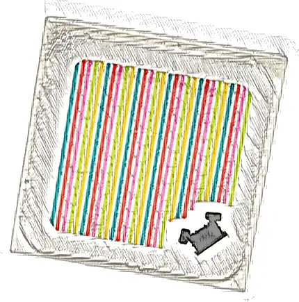Tile 2 x 2 with Super Mario Scanner Code Engine Pattern (Sticker) - Set 72035