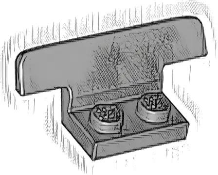 Vehicle, Spoiler 1 x 4 on 1 x 2 Base