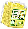 Część LEGO® 31110pb192 Duplo, Klocek 2 x 2 x 2 z Kasą Fiskalną, Przyciskami, Paragonem, '3.00' i Płatnością Zbliżeniową, Wzór
