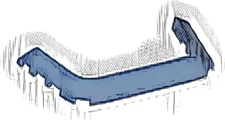 Wedge 10 x 4 x 2/3 Cutout (Mudguard)