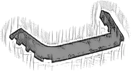 Wedge 10 x 4 x 2/3 Cutout (Mudguard)