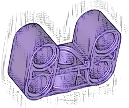 Technic, Liftarm, Modified U-Shape Thick 2 x 3 Perpendicular