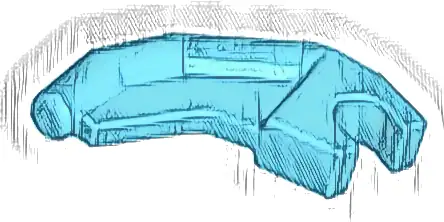 Barb / Claw / Horn / Tooth with Clip, Angled