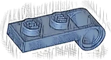 Plate, Modified 1 x 2 with Pin Hole on End