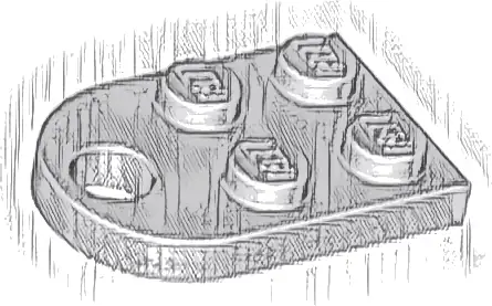 Plate, Modified 2 x 3 with Hole