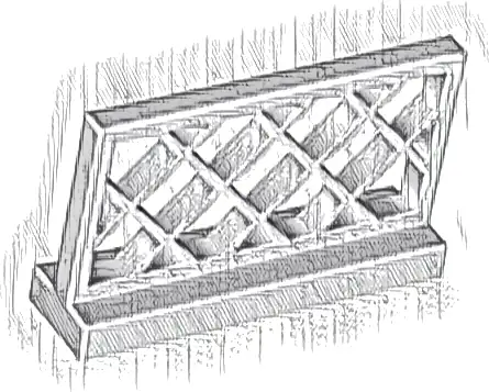Fence 1 x 4 x 2 Lattice