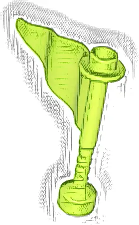 Duplo Flag Wavy 3 x 4 with Post