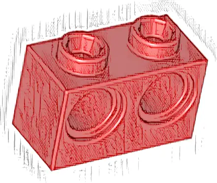 Technic, Brick 1 x 2 with Holes