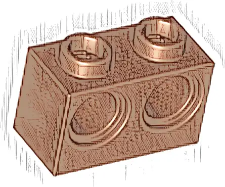 Technic, Brick 1 x 2 with Holes