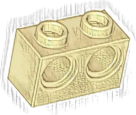 Technic, Brick 1 x 2 with Holes