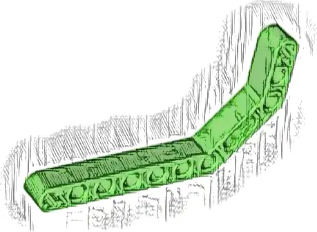 Technic, Liftarm, Modified Bent Thick 1 x 11.5 Double