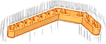 Technic, Liftarm, Modified Bent Thick 1 x 11.5 Double