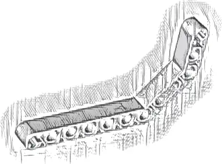 Technic, Liftarm, Modified Bent Thick 1 x 11.5 Double