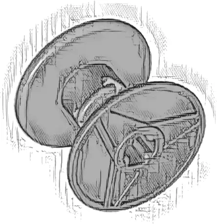 String Reel 3 x 2 x 3 Drum with Axle Hole