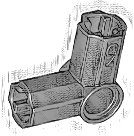 Technic, Axle and Pin Connector Angled #6 - 90 degrees