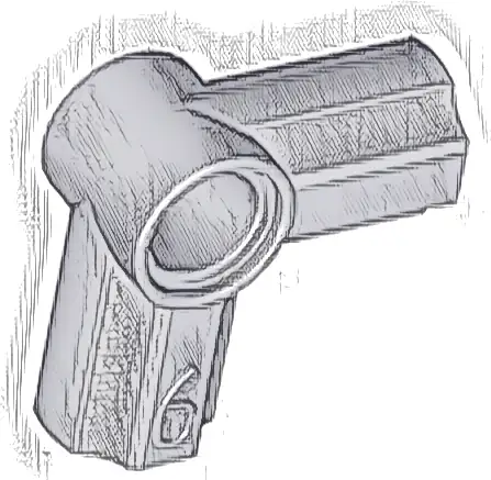 Technic, Axle and Pin Connector Angled #6 - 90 degrees