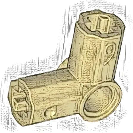 Technic, Axle and Pin Connector Angled #6 - 90 degrees