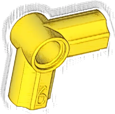 Technic, Axle and Pin Connector Angled #6 - 90 degrees