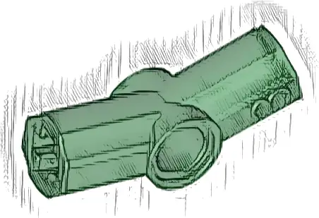 Technic, Axle and Pin Connector Angled #3 - 157.5 degrees