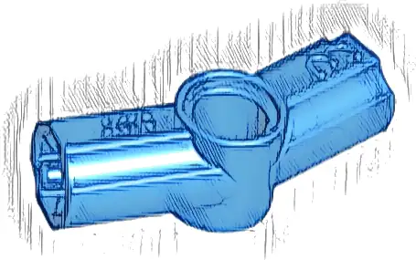 Technic, Axle and Pin Connector Angled #3 - 157.5 degrees