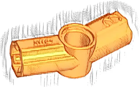 Technic, Axle and Pin Connector Angled #3 - 157.5 degrees