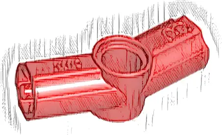 Technic, Axle and Pin Connector Angled #3 - 157.5 degrees