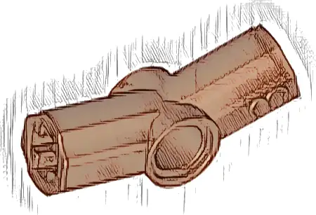 Technic, Axle and Pin Connector Angled #3 - 157.5 degrees