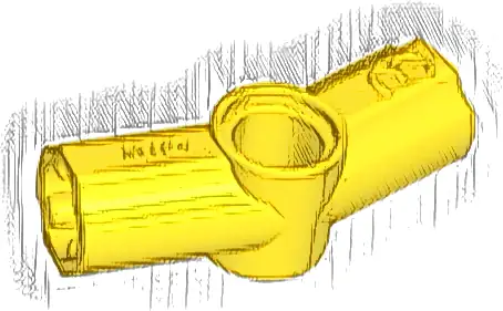 Technic, Axle and Pin Connector Angled #3 - 157.5 degrees