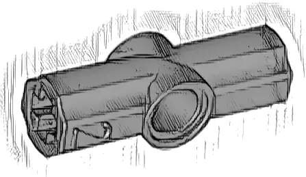 Technic, Axle and Pin Connector Angled #2 - 180 degrees