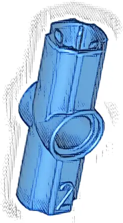 Technic, Axle and Pin Connector Angled #2 - 180 degrees