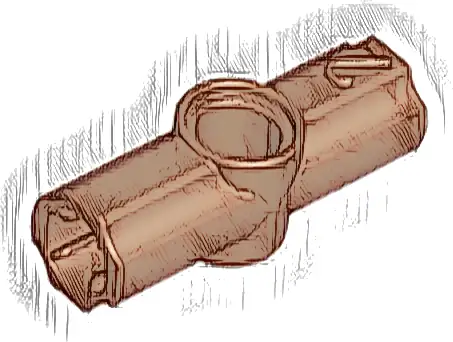 Technic, Axle and Pin Connector Angled #2 - 180 degrees