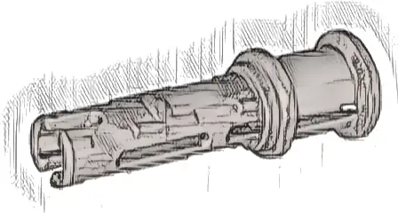 Technic, Pin 3L with Friction Ridges and Stop Bush