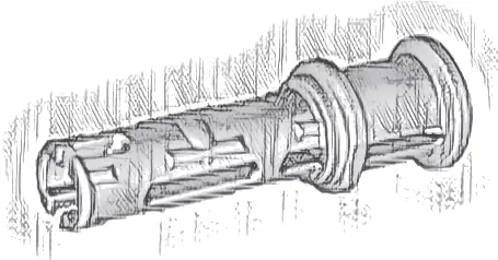 Technic, Pin 3L with Friction Ridges and Stop Bush