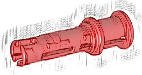 Technic, Pin 3L with Friction Ridges and Stop Bush