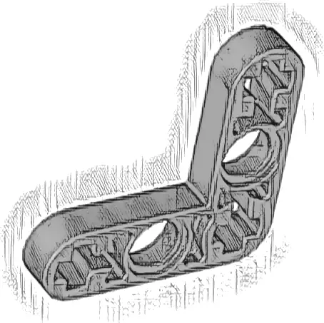 Technic, Liftarm, Modified Bent Thin L-Shape 3 x 3