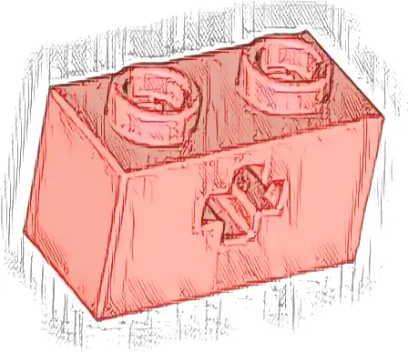 Technic, Brick 1 x 2 with Axle Hole