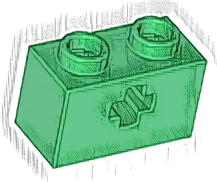 Technic, Brick 1 x 2 with Axle Hole