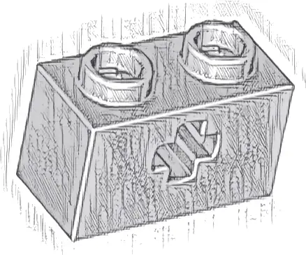 Technic, Brick 1 x 2 with Axle Hole