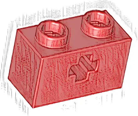 Technic, Brick 1 x 2 with Axle Hole
