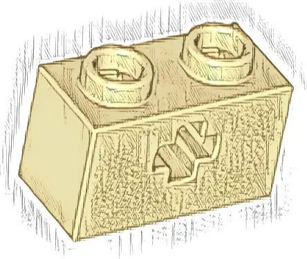 Technic, Brick 1 x 2 with Axle Hole