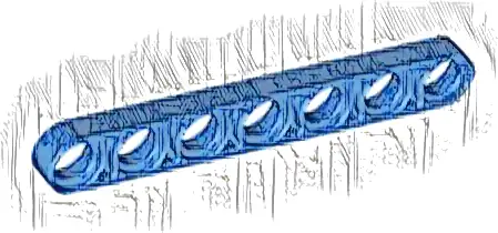 Technic, Liftarm Thin 1 x 7