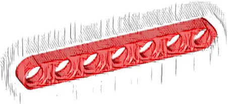 Technic, Liftarm Thin 1 x 7