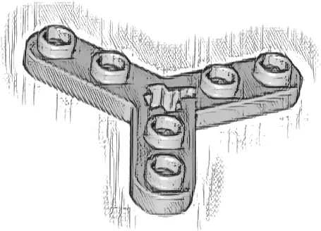 Technic, Plate Rotor 3 Blade with Smooth Ends and 6 Studs (Propeller)